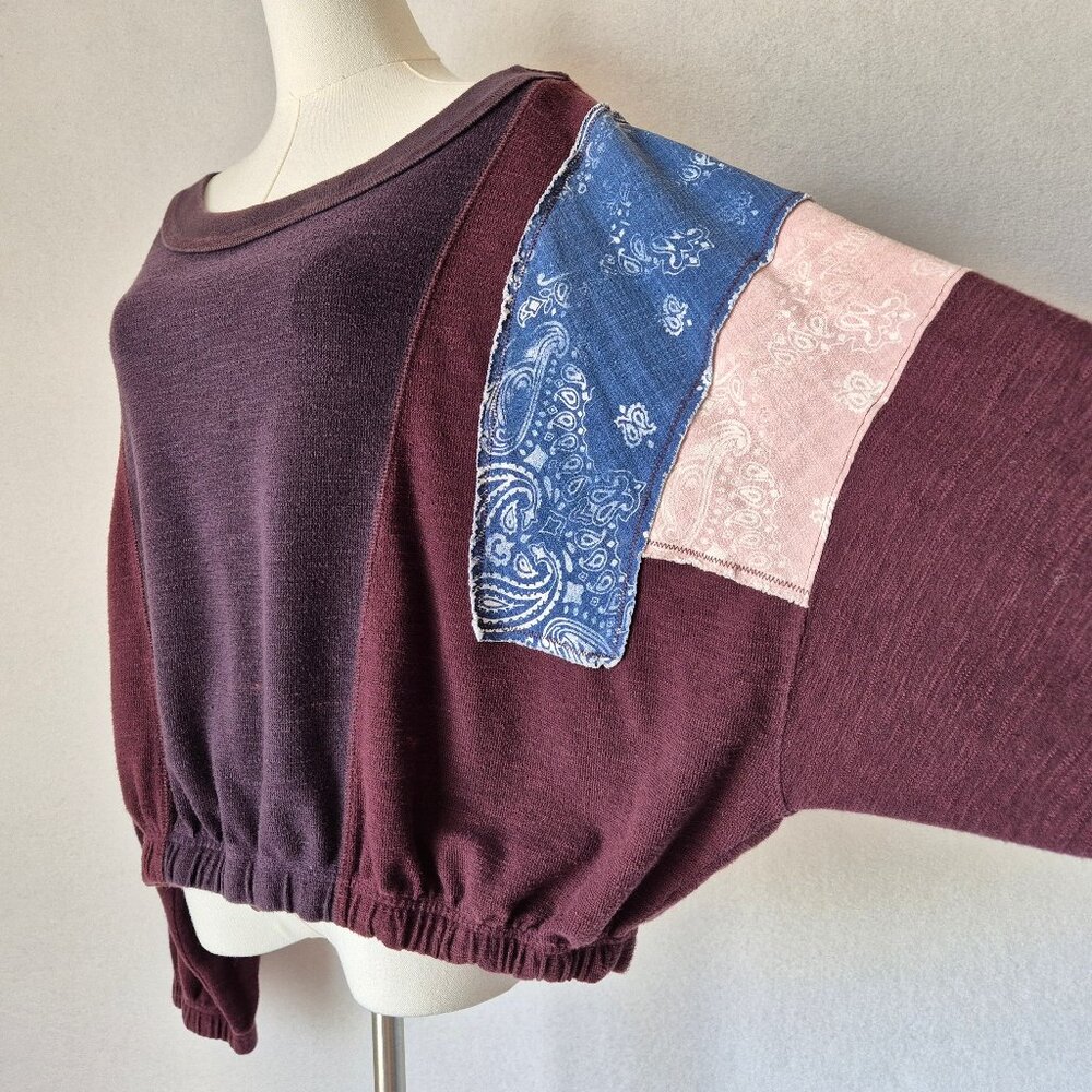 Free People Movement Patchwork Oversize Sweatshir… - image 3